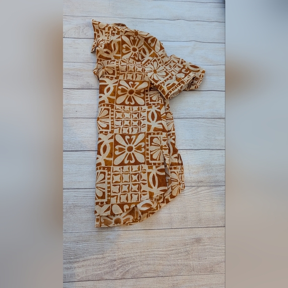 Zara Safari print oversized lightweight button down top. Size Small - Picture 2 of 8